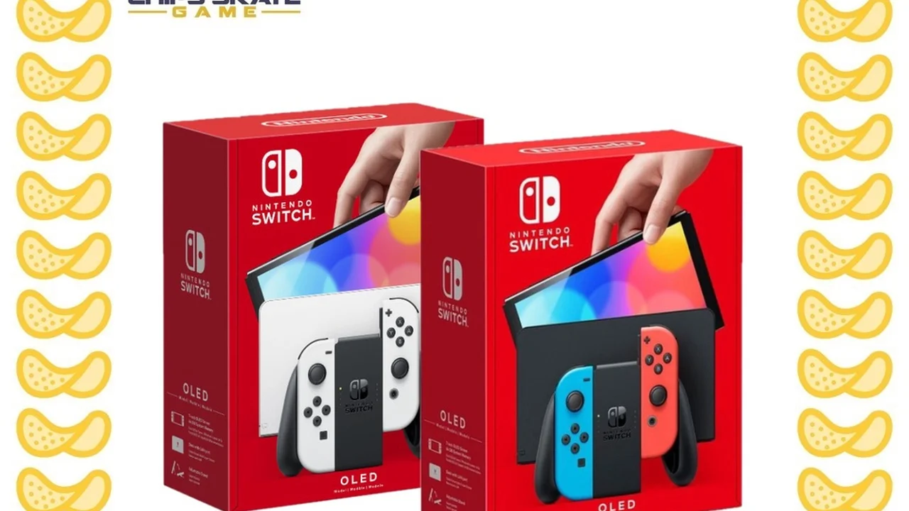 Close up on a plate of mashed potatoes, topped with baked pork chops with cream of mushroom soup, and a side of green beans.