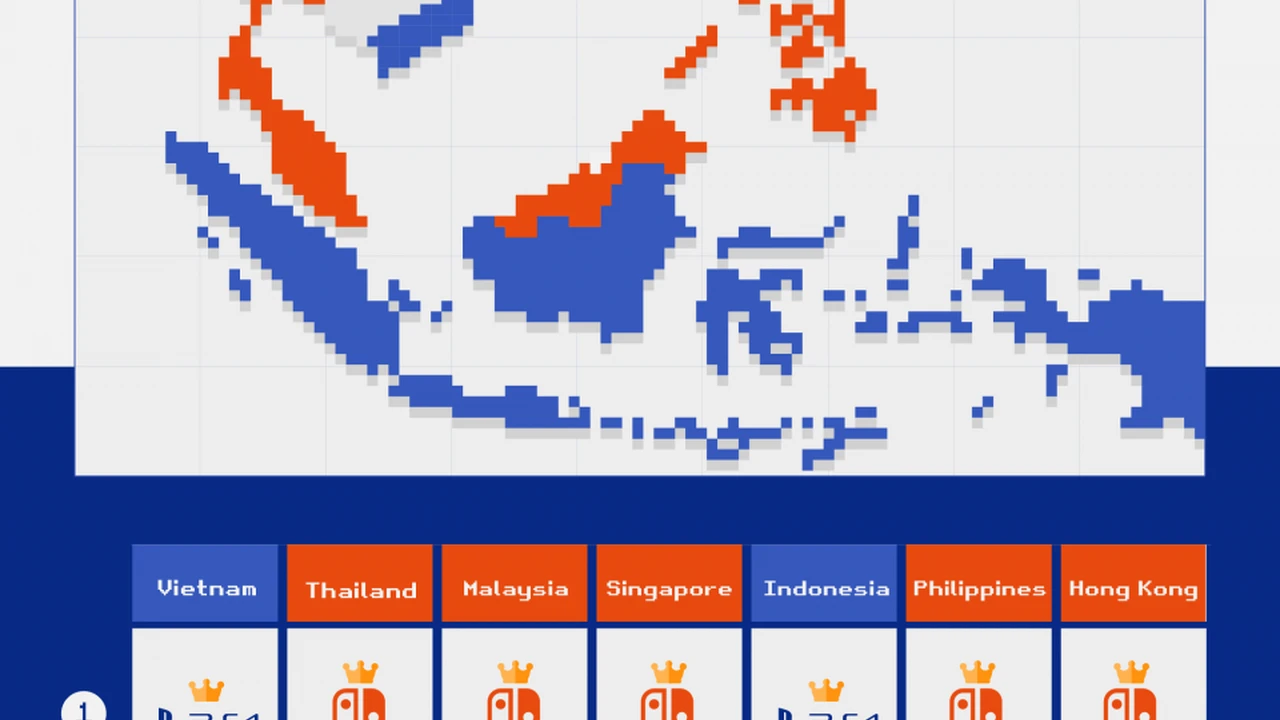 Close up on a plate of mashed potatoes, topped with baked pork chops with cream of mushroom soup, and a side of green beans.